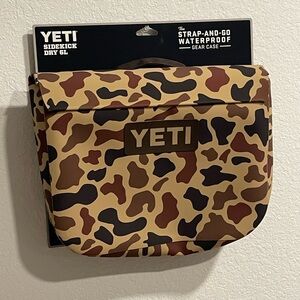 YETI  NWT, Bundle of 3, Wetlands Camo Sidekick 6L, 3L. and Rambler Colster